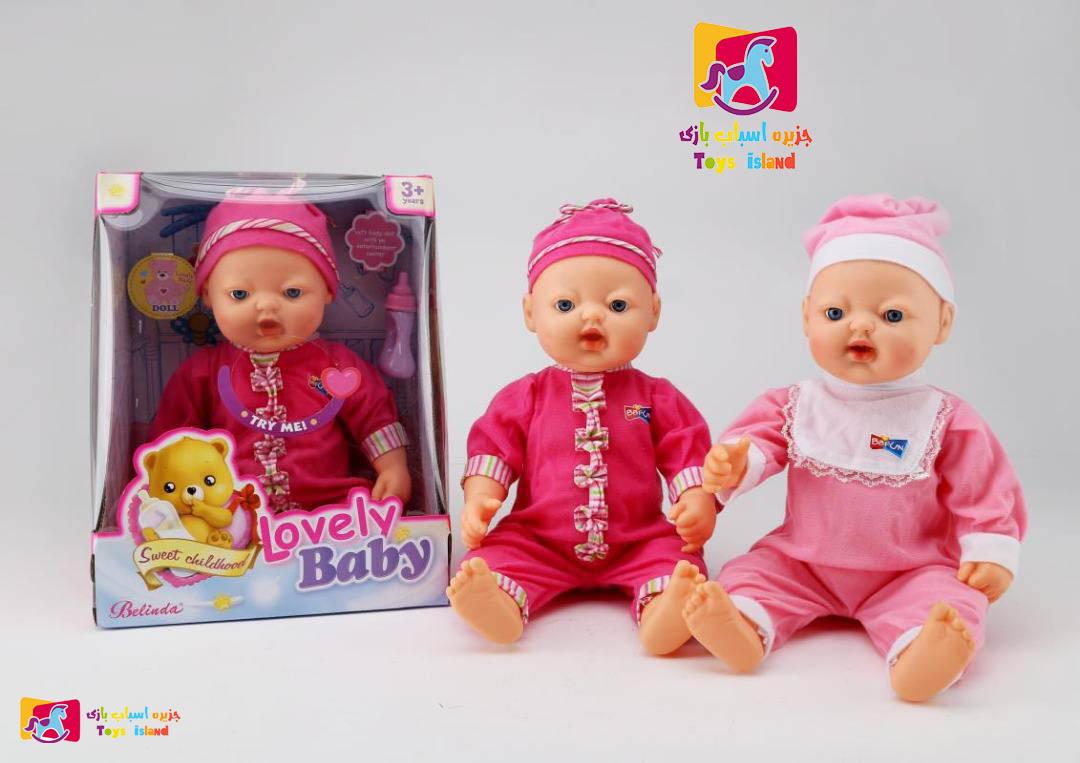 عروسک صورت متحرک لپی خنده و گریه lOVELY Baby عروسک صورت متحرک لپی خنده و گریه lOVELY Baby