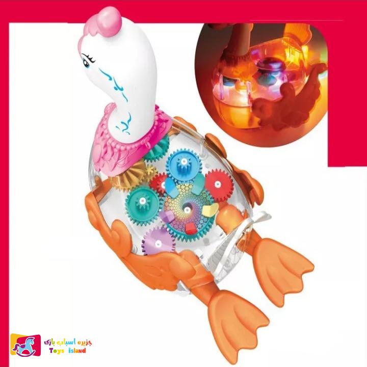 اسباب بازی طرح مرغابی موزیکال مدل Gear Swan اسباب بازی طرح مرغابی موزیکال مدل Gear Swan