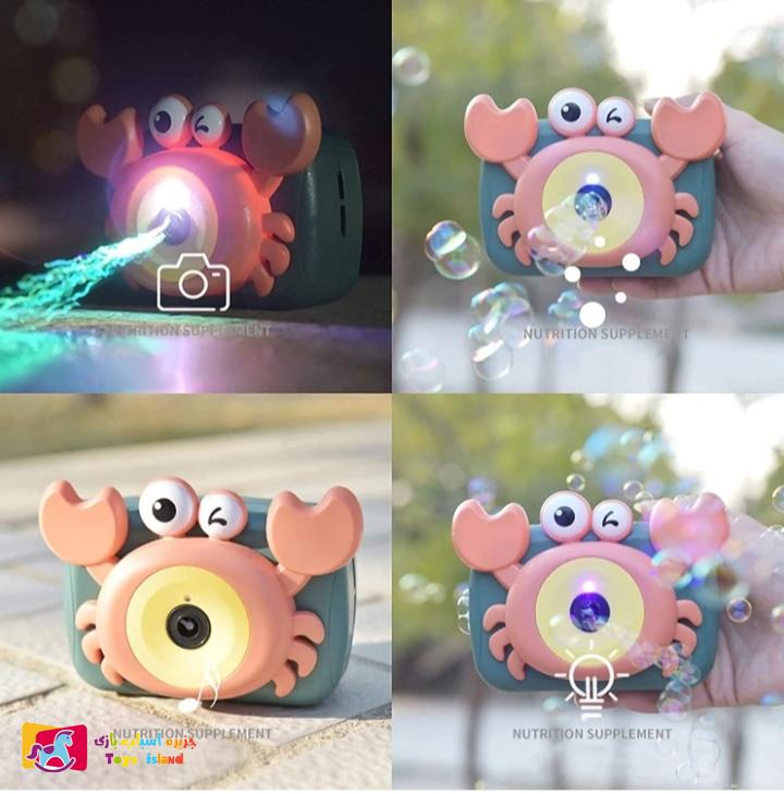 اسباب بازی حباب ساز برقی موزیکال و چراغ دار طرح دوربین خرچنگ -BUBBLE CAMERA اسباب بازی حباب ساز برقی موزیکال و چراغ دار طرح دوربین خرچنگ -BUBBLE CAMERA