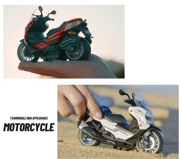 ماکت موتور سیکلت فلزی موزیکال-اسباب بازی