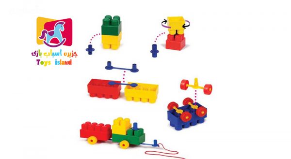 اسباب بازی لگو آجره 31 قطعه با فرزندان