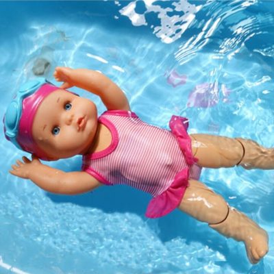عروسک نوزاد شناگر بزرگ 33 سانتی متری