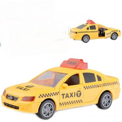 اسباب بازی ماشین تاکسی چراغدار موزیکال زرد