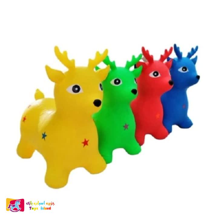 حیوانات بادی پرشی طرح گوزن شاخ دار مدل 1300 گرمی (2)