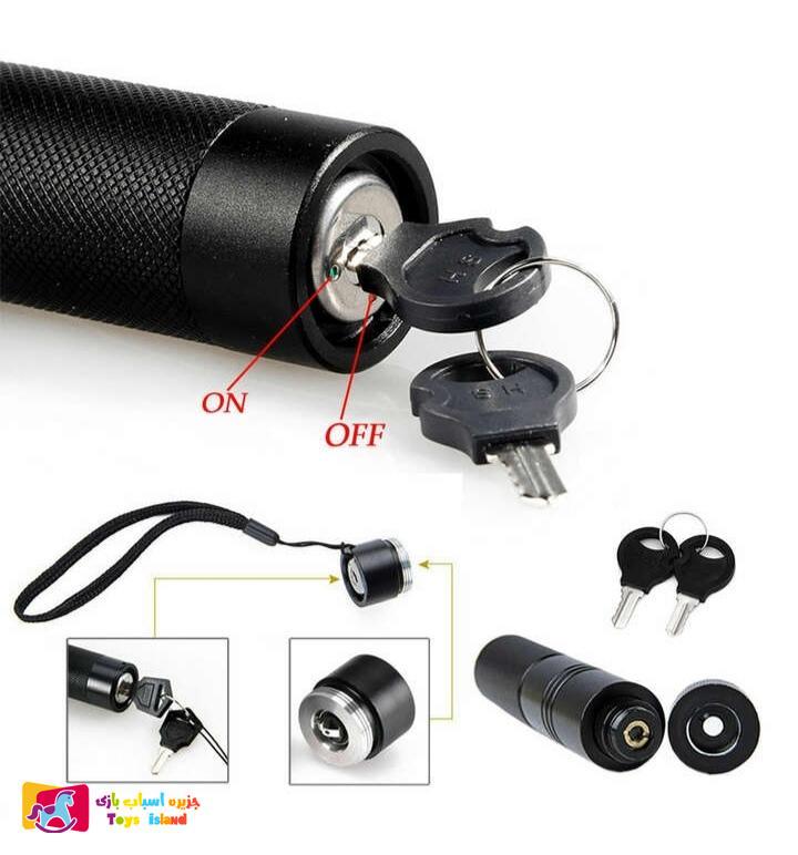 لیزر پوینتر سبز شارژی برد بالا مدل Laser 303 لیزر پوینتر سبز شارژی برد بالا مدل Laser 303