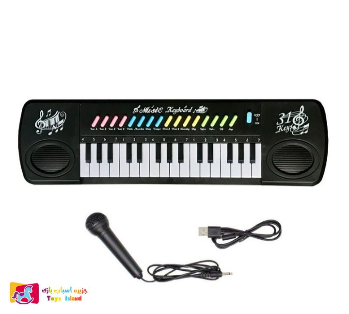 ارگ اسباب بازی آموزشی باتری برقی 31 کلید مدل 3128B (5)