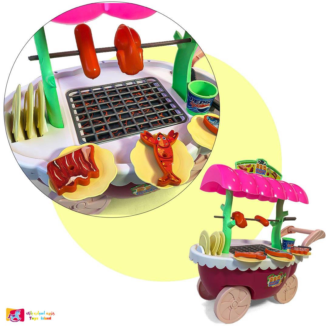 اسباب بازی باربیکیو چرخ دار مدل 62-668 مناسب کودک (2)