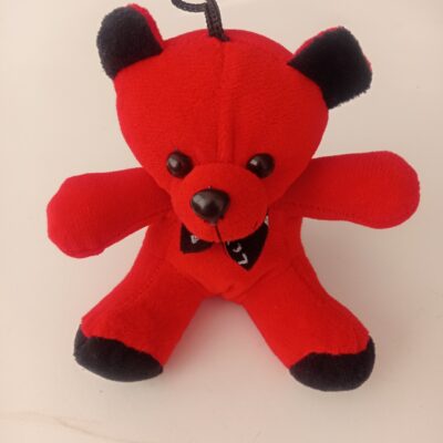 عروسک خرس قرمز ولنتاین کوچک 14 سانتی متری