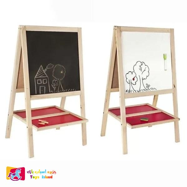 تخته دو طرفه وایت برد و سیاه پالیزان آهنربایی