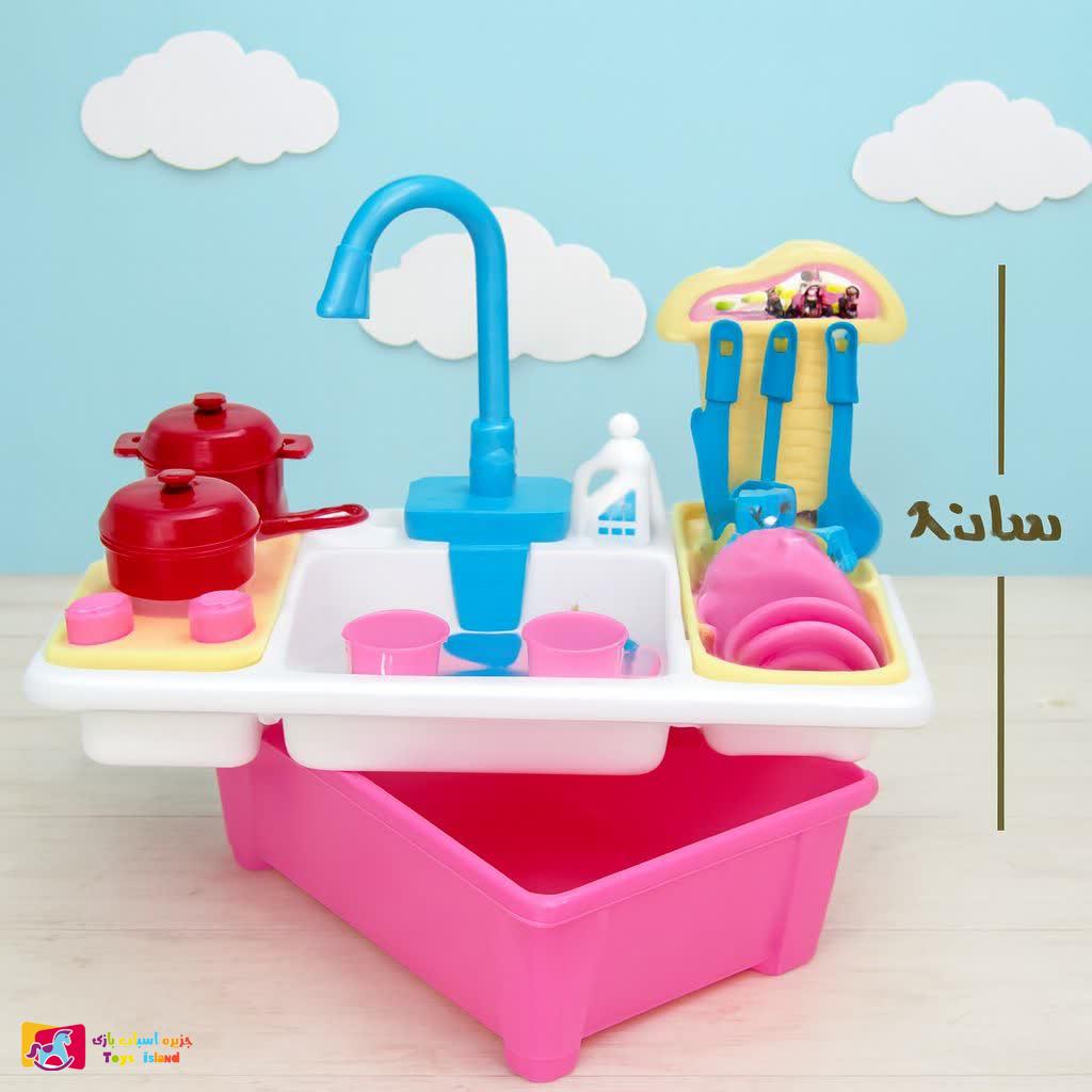 بازی سینک ظرفشویی بزرگ مخزن دار مدل 66-008 (3)