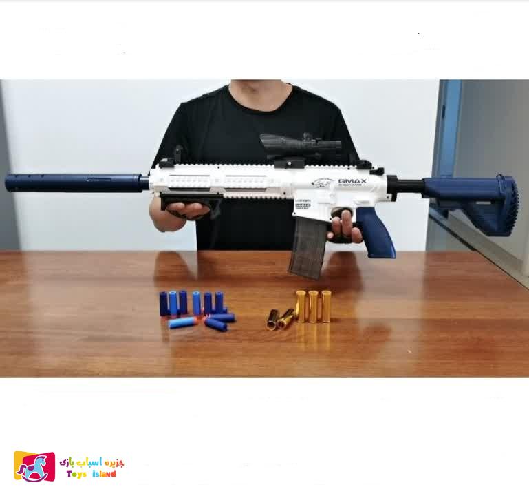 تفنگ بازی طرح رگبار مدل پوکه جدا شونده کد (2)