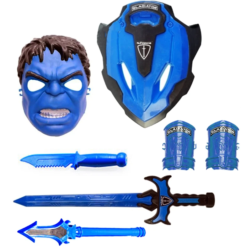 ست شمشیر سپر ماسک نشکن اونجرز طرح هالک (1)