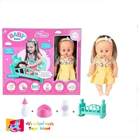 عروسک بی بی بورن با گهواره MV600 (3)