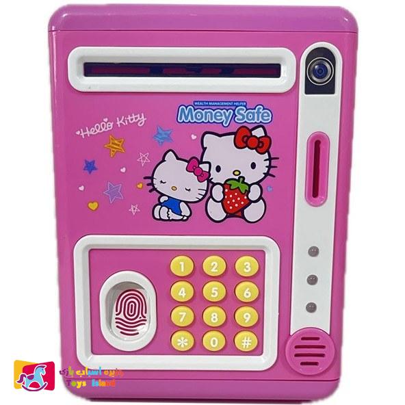 اسباب بازی قلک رمزدار و اثرانگشتی طرح کیتی (1)