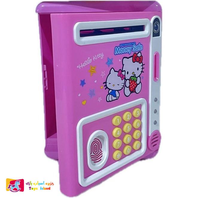 اسباب بازی قلک رمزدار و اثرانگشتی طرح کیتی (2)