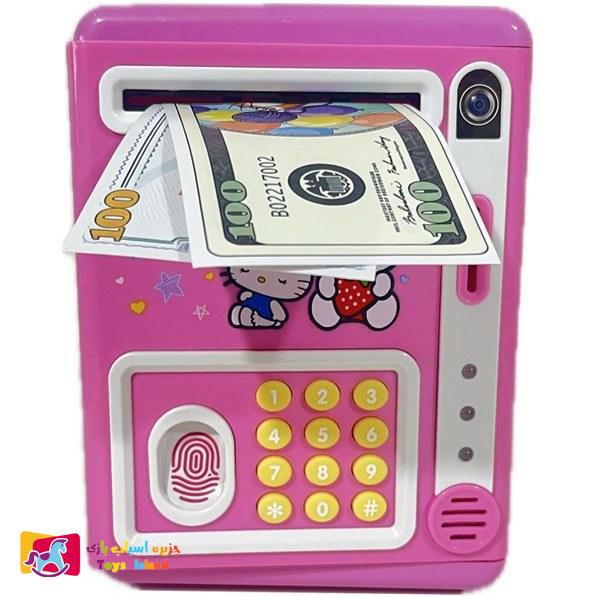 اسباب بازی قلک رمزدار و اثرانگشتی طرح کیتی (3)