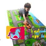 زیر انداز بازی مدل شهر من به همراه ماشین بازی (2)