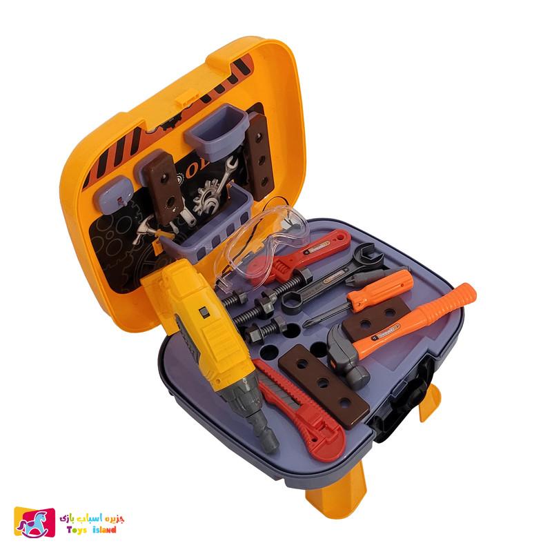 ست اسباب بازی جعبه ابزار مدل دریل باطری خور کد 367787 (2)