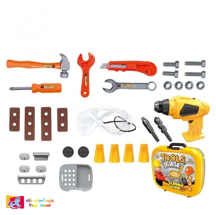 ست اسباب بازی جعبه ابزار مدل دریل باطری خور کد 367787 (4)