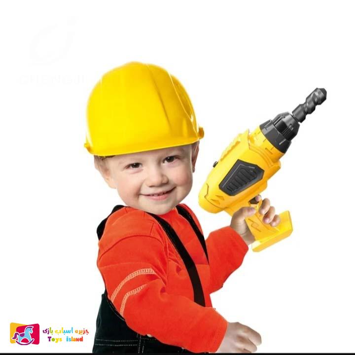 ست اسباب بازی جعبه ابزار مدل دریل باطری خور کد 367787 (6)